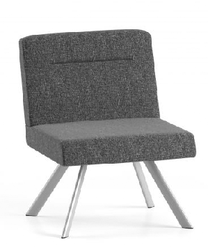 Armless Steel Bariatric Chair 30" Seat, 600lbs capacity