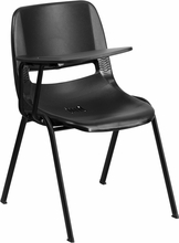 Bariatric Stack Chair Right HAnded Table,t Plastic Shell